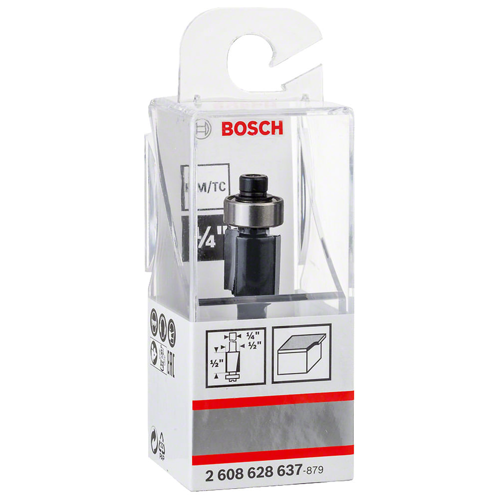 Fresa para Laminado 1-2 Haste 1-4 com Rolamento Bosch 76371_0